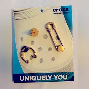 New Crocs Unisex-Adult Jibbitz Shoe Gold Multi Pack, Bling Charms